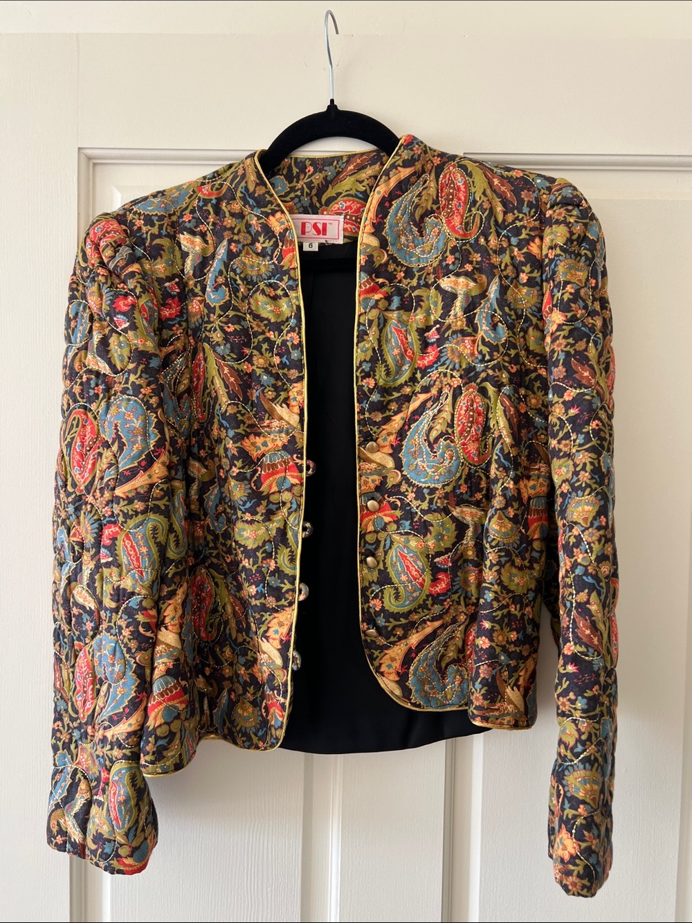 Vintage Quilted Paisley Jacket